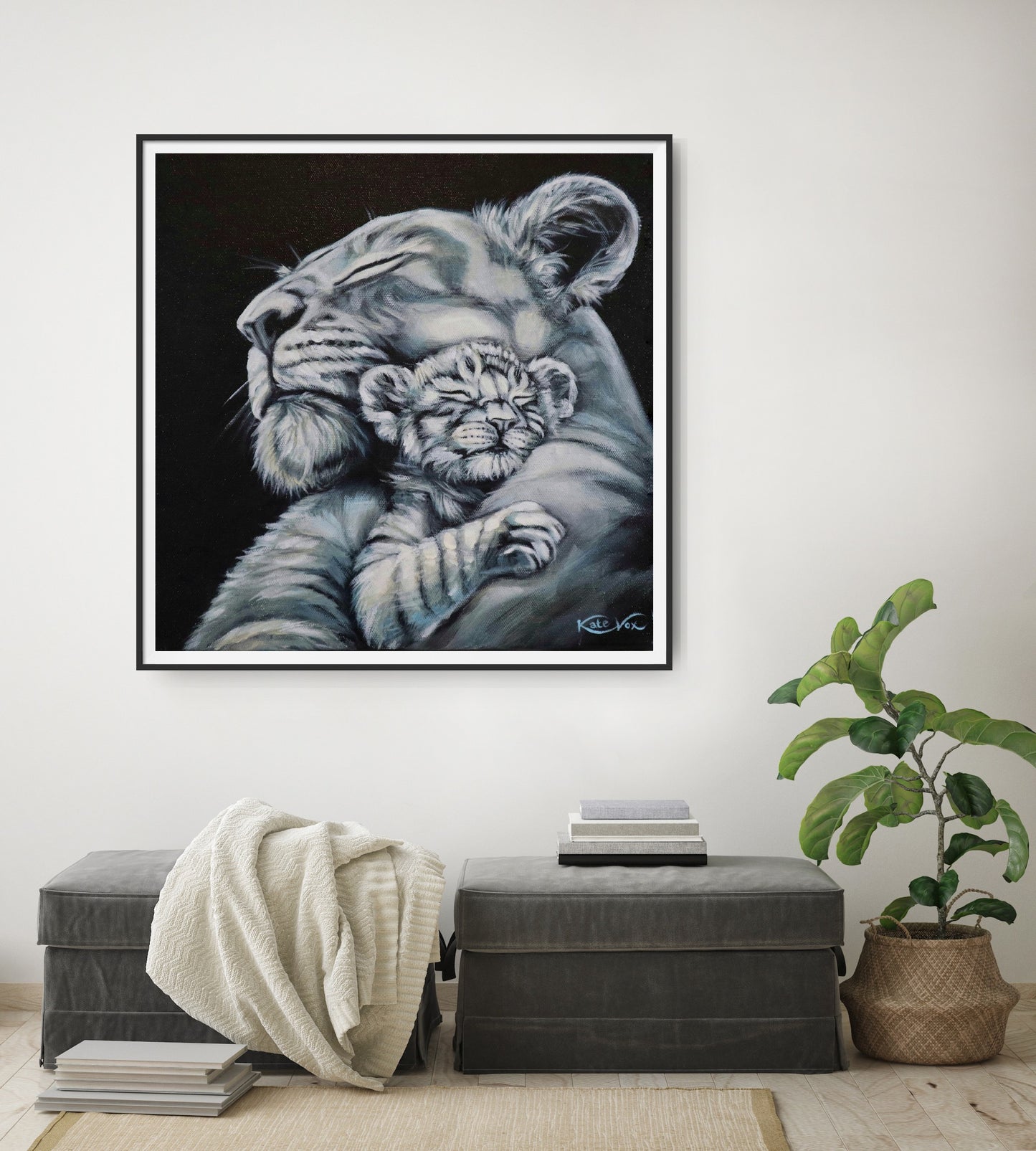 'Safe Space'(Lion Love Series)        Fine Art Print