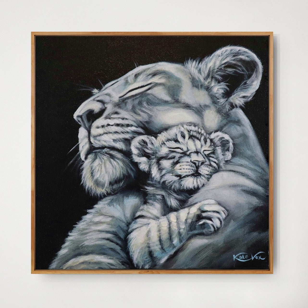'Safe Space' (Lion Love Series)     Canvas Print