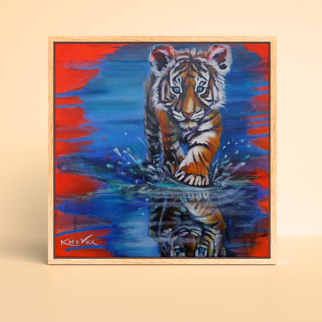 'Sensing Greatness' (Big Cat Reality Box Series) Canvas Print