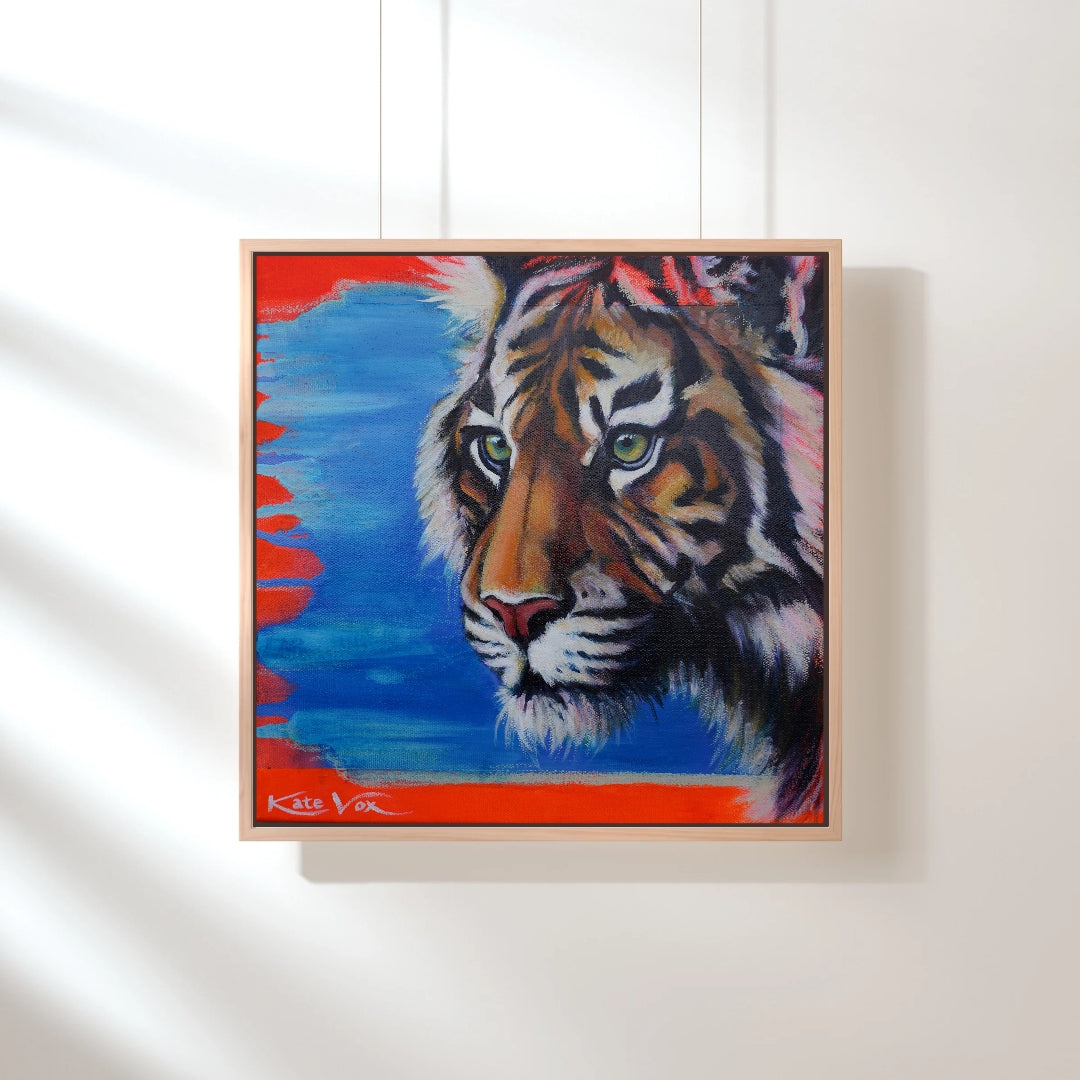 'Know What You Want' (Big Cat Reality Box Series) Canvas Print