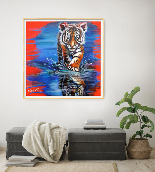 'Sensing Greatness' (Big Cat Reality Box Series) Fine Art Print