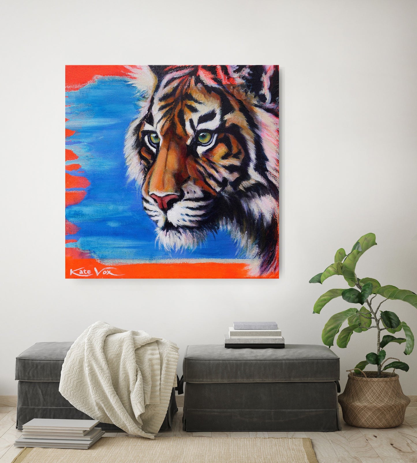 'Know What You Want' (Big Cat Reality Box Series) Canvas Print
