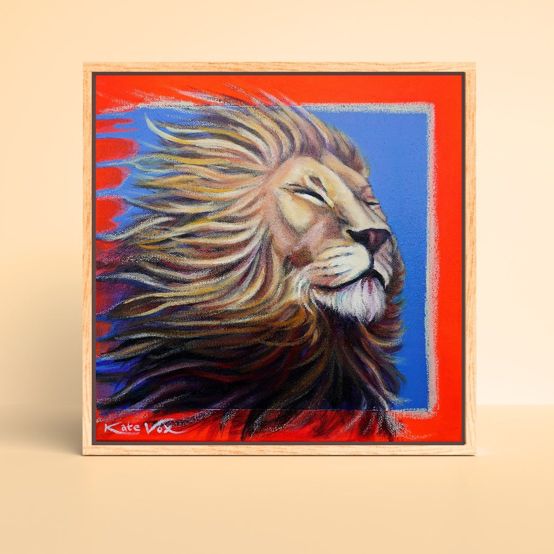'Feeling as Big as the Sky' (Big Cat Reality Box Series) Canvas Print