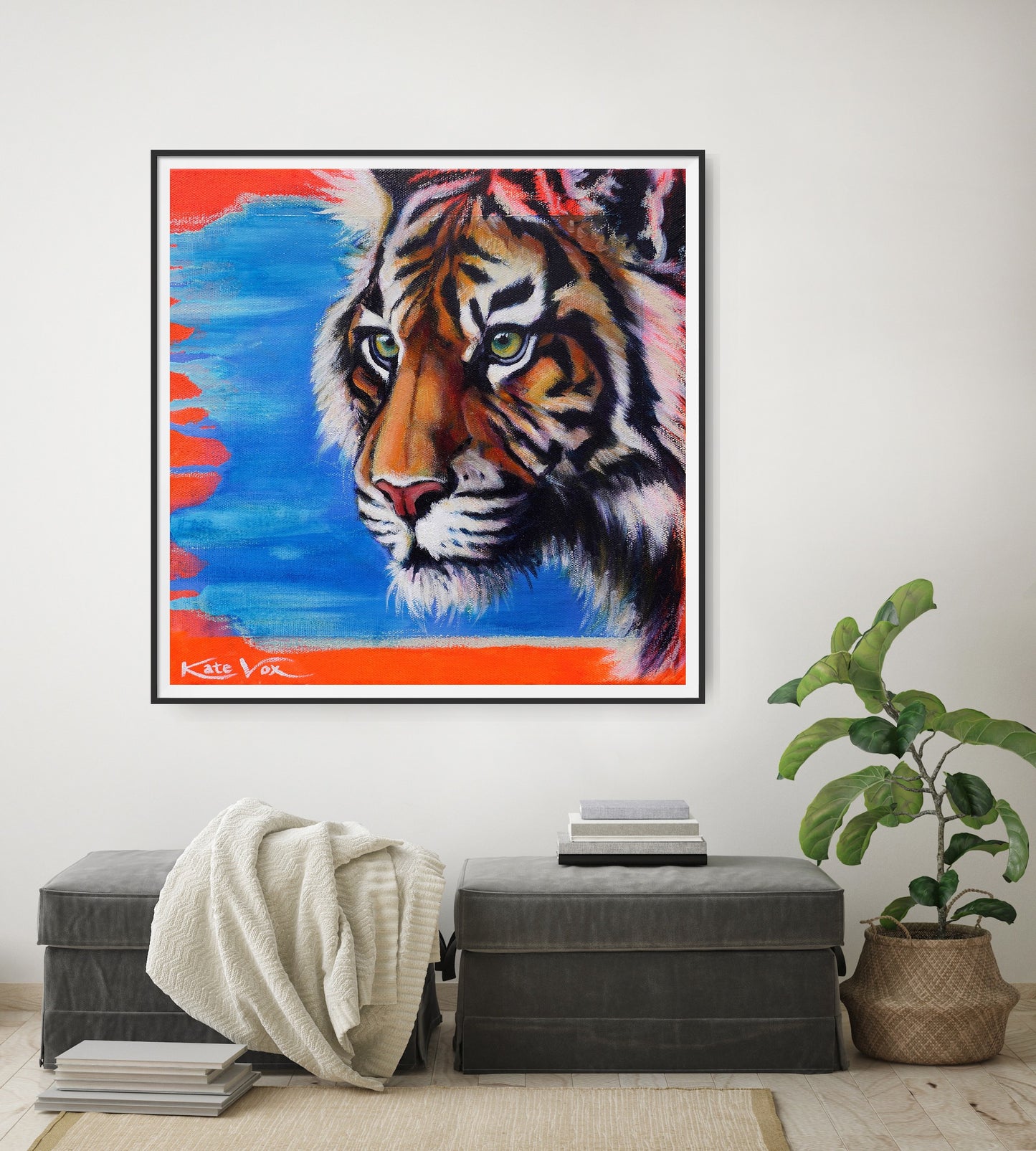 'Know What You Want' (Big Cat Reality Box Series) Fine Art Print