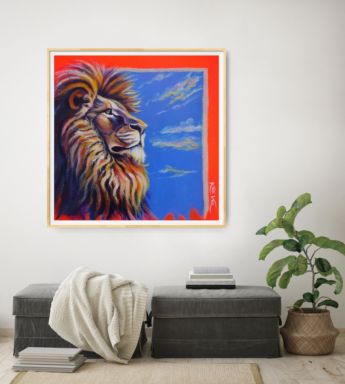 'Feeling Satisfied' (Big Cat Reality Box Series) Fine Art Print