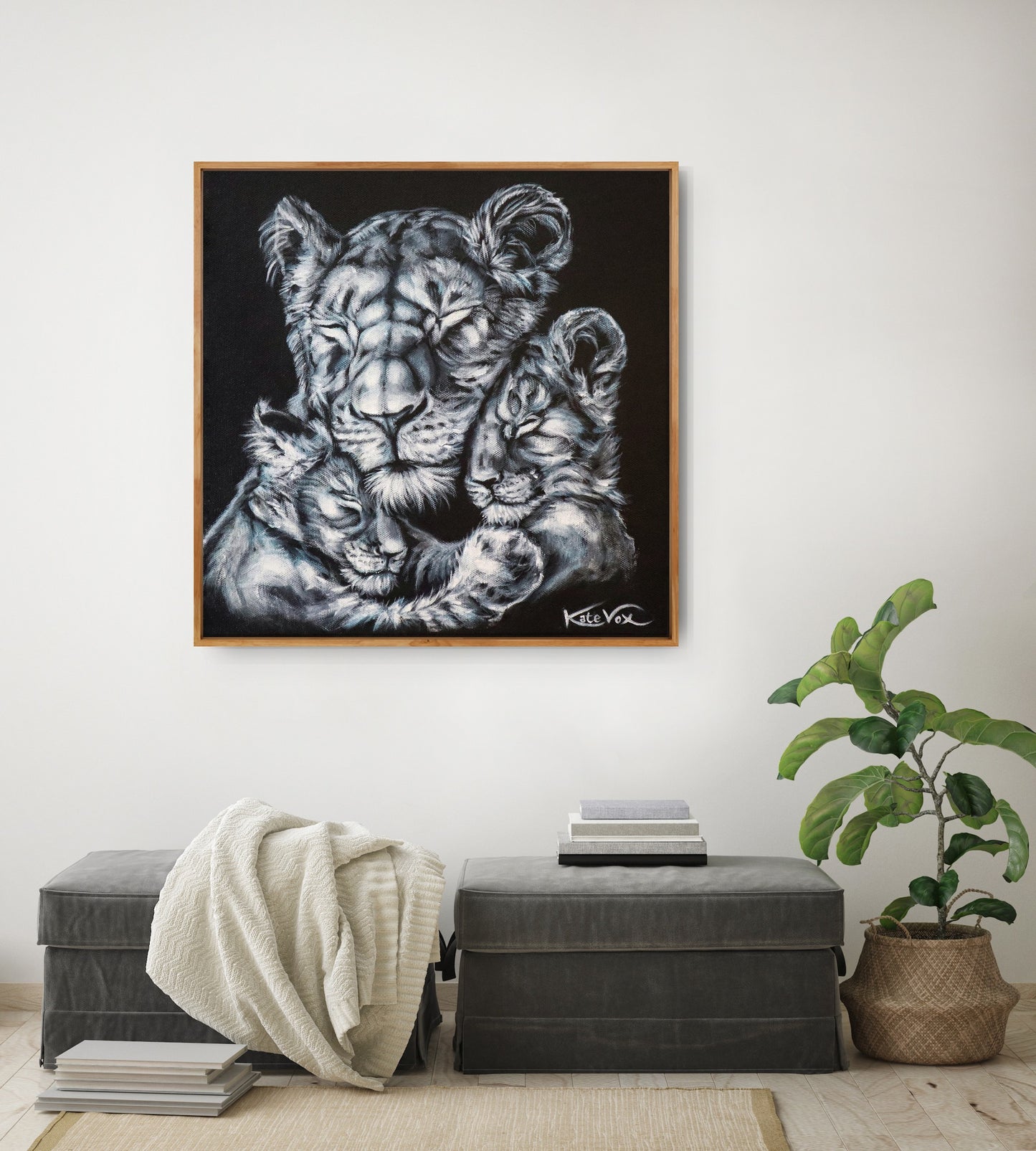 'Mother' (Lion Love Series)       Canvas Print