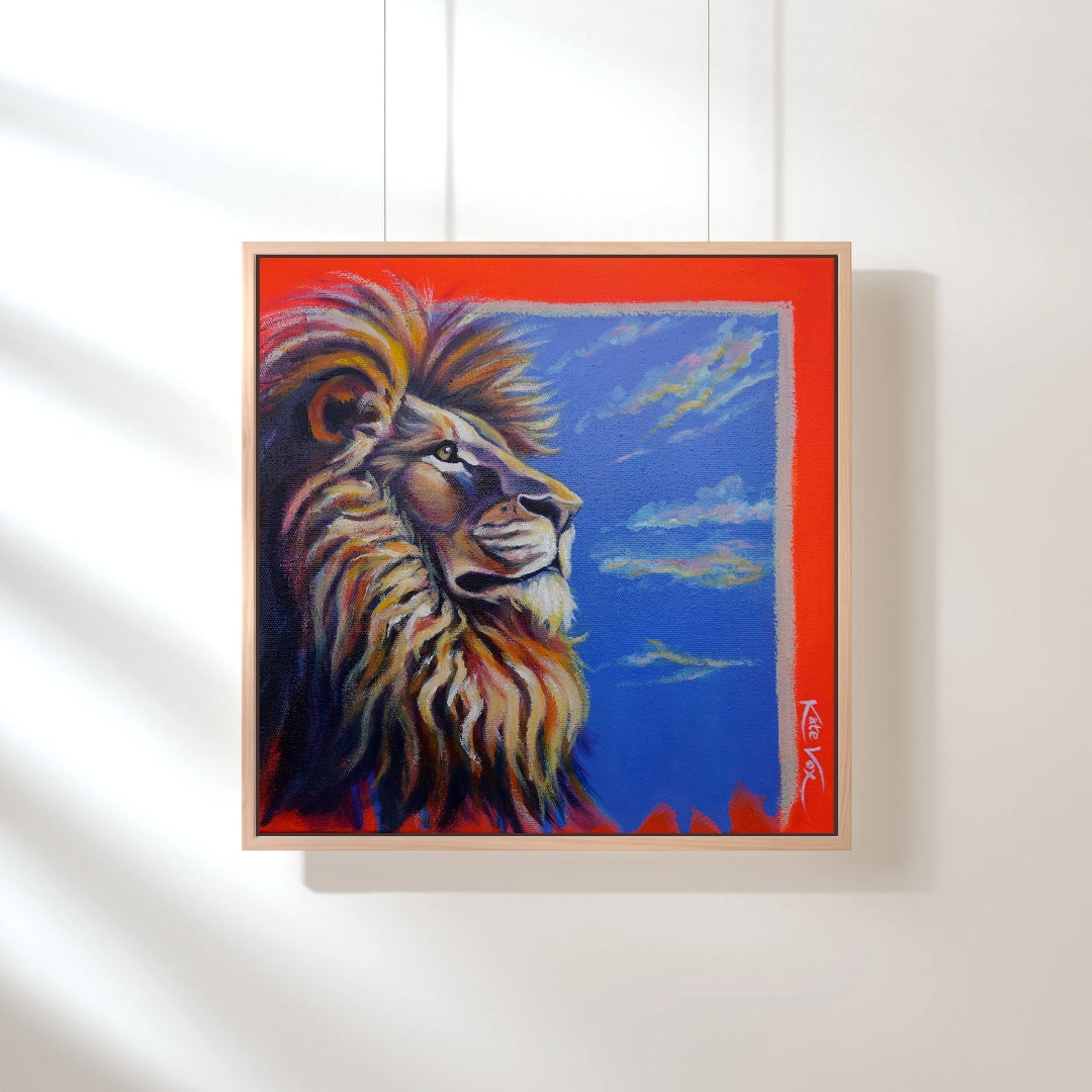 'Feeling Satisfied' (Big Cat Reality Box Series) Canvas Print
