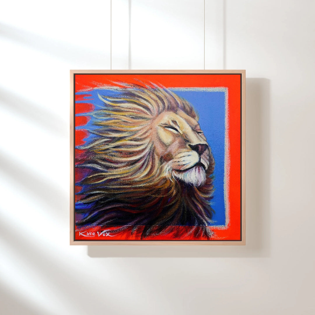 'Feeling as Big as the Sky' (Big Cat Reality Box Series) Canvas Print