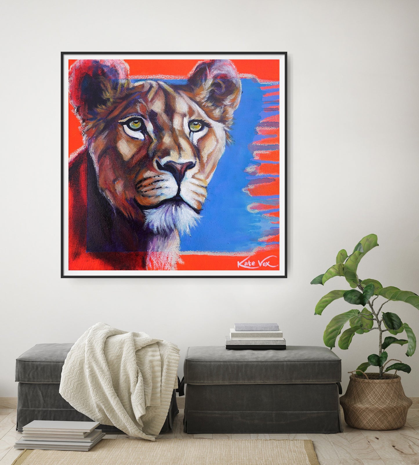 'Becoming Love' (Big Cat Reality Box Series) Fine Art Print