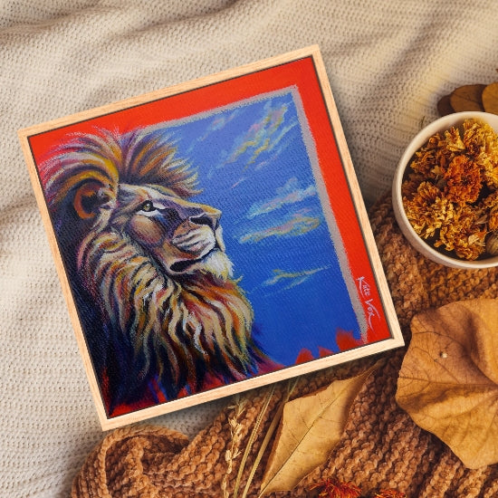 'Feeling Satisfied' (Big Cat Reality Box Series) Canvas Print