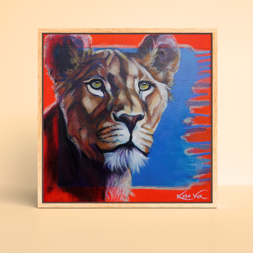 'Becoming Love' (Big Cat Reality Box Series) Original Artwork