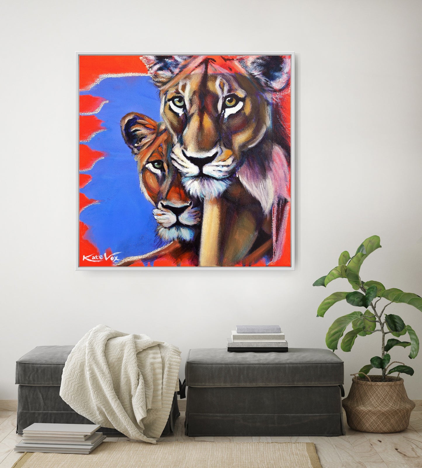 'Being Bold' (Big Cat Reality Box Series) Canvas Print