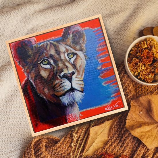 'Becoming Love' (Big Cat Reality Box Series) Original Artwork