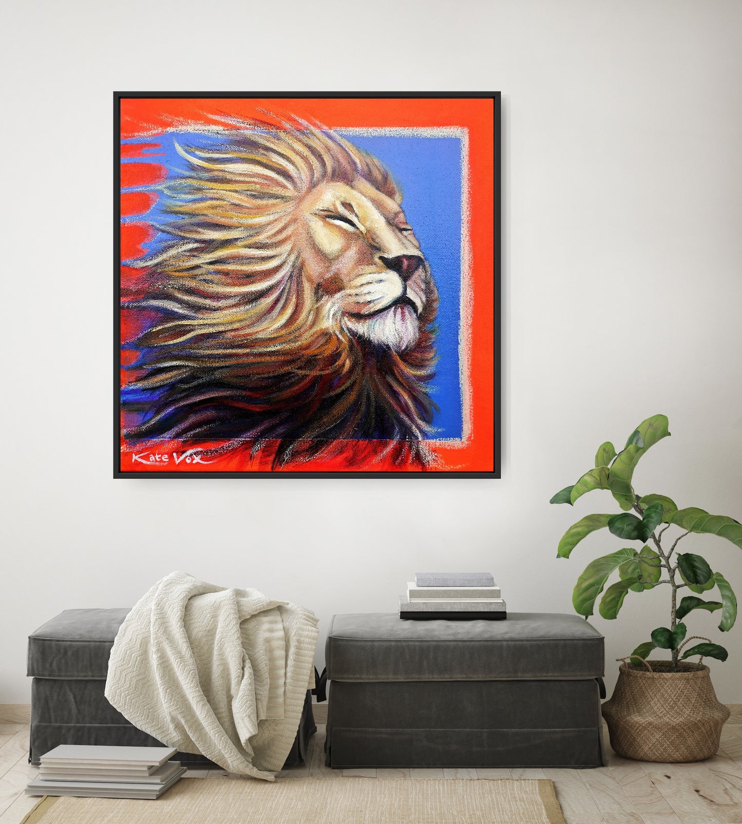 'Feeling as Big as the Sky' (Big Cat Reality Box Series) Canvas Print