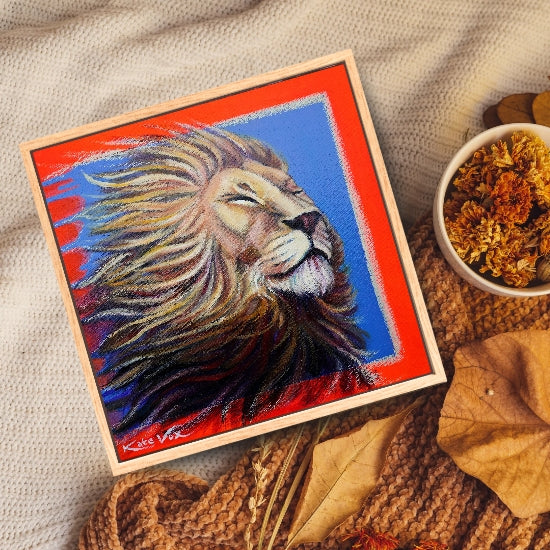 'Feeling as Big as the Sky' (Big Cat Reality Box Series) Canvas Print