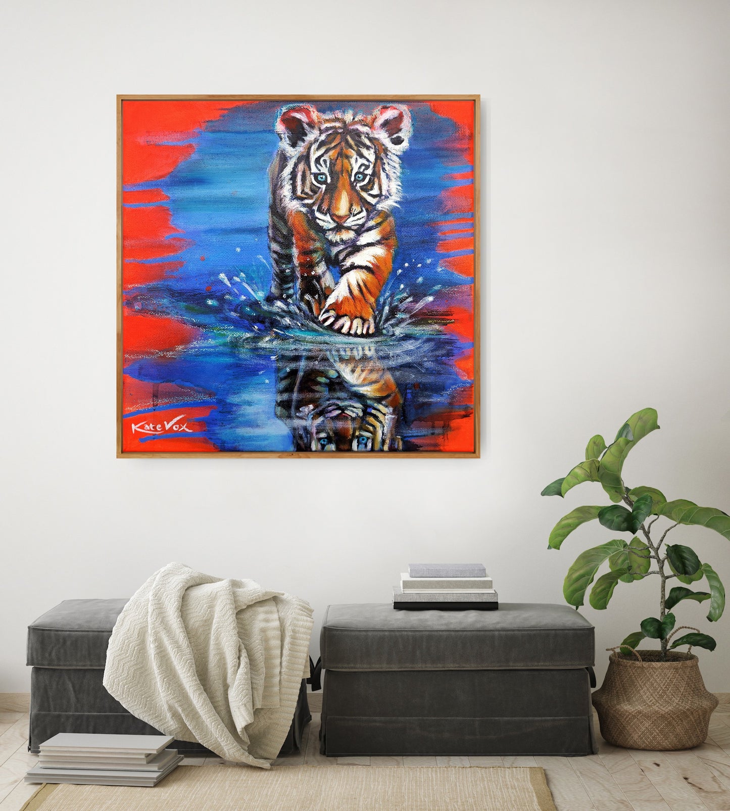 'Sensing Greatness' (Big Cat Reality Box Series) Canvas Print
