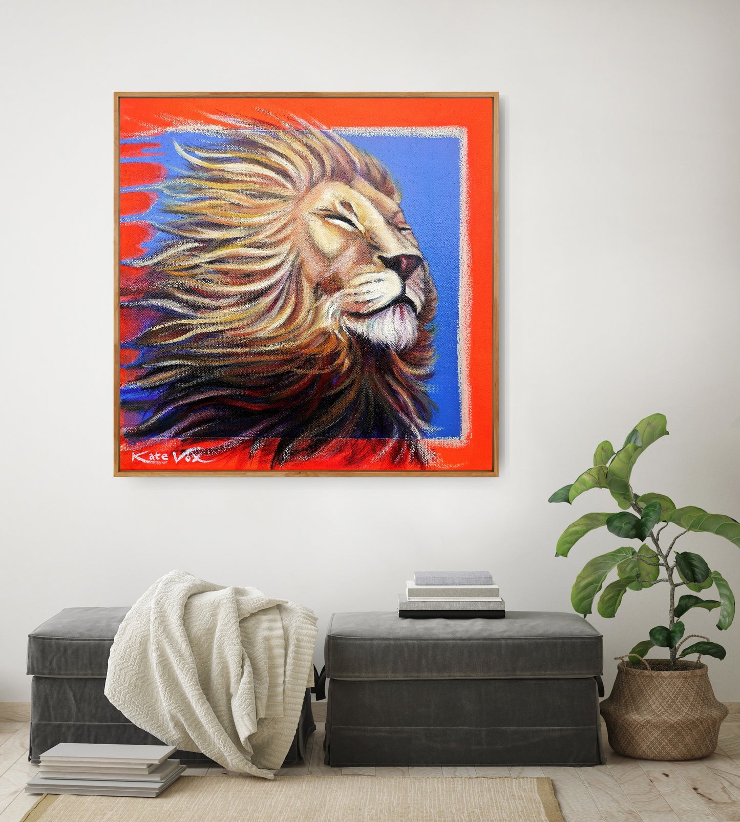 'Feeling as Big as the Sky' (Big Cat Reality Box Series) Canvas Print