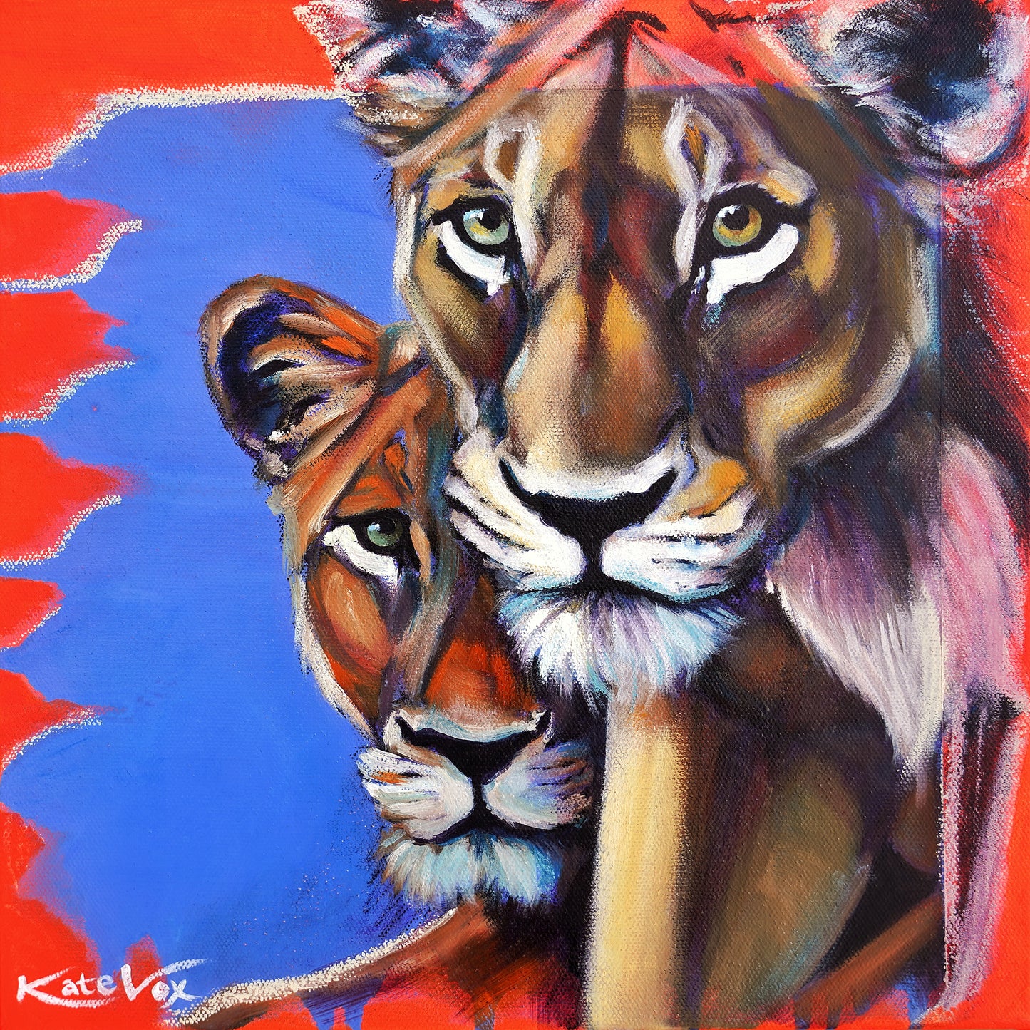 'Being Bold' (Big Cat Reality Box Series) Original Artwork