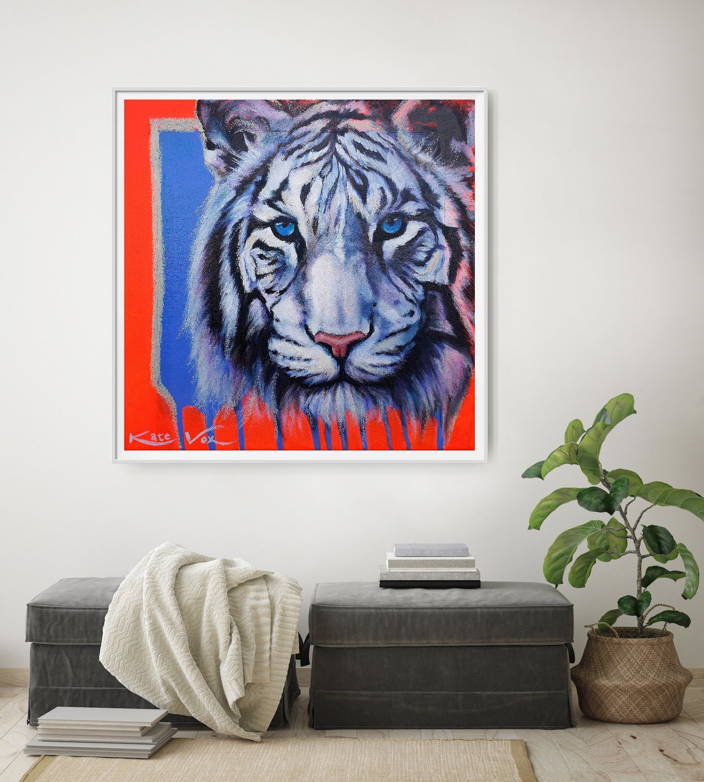 'Know Your Worth' (Big Cat Reality Box Series) Fine Art Print