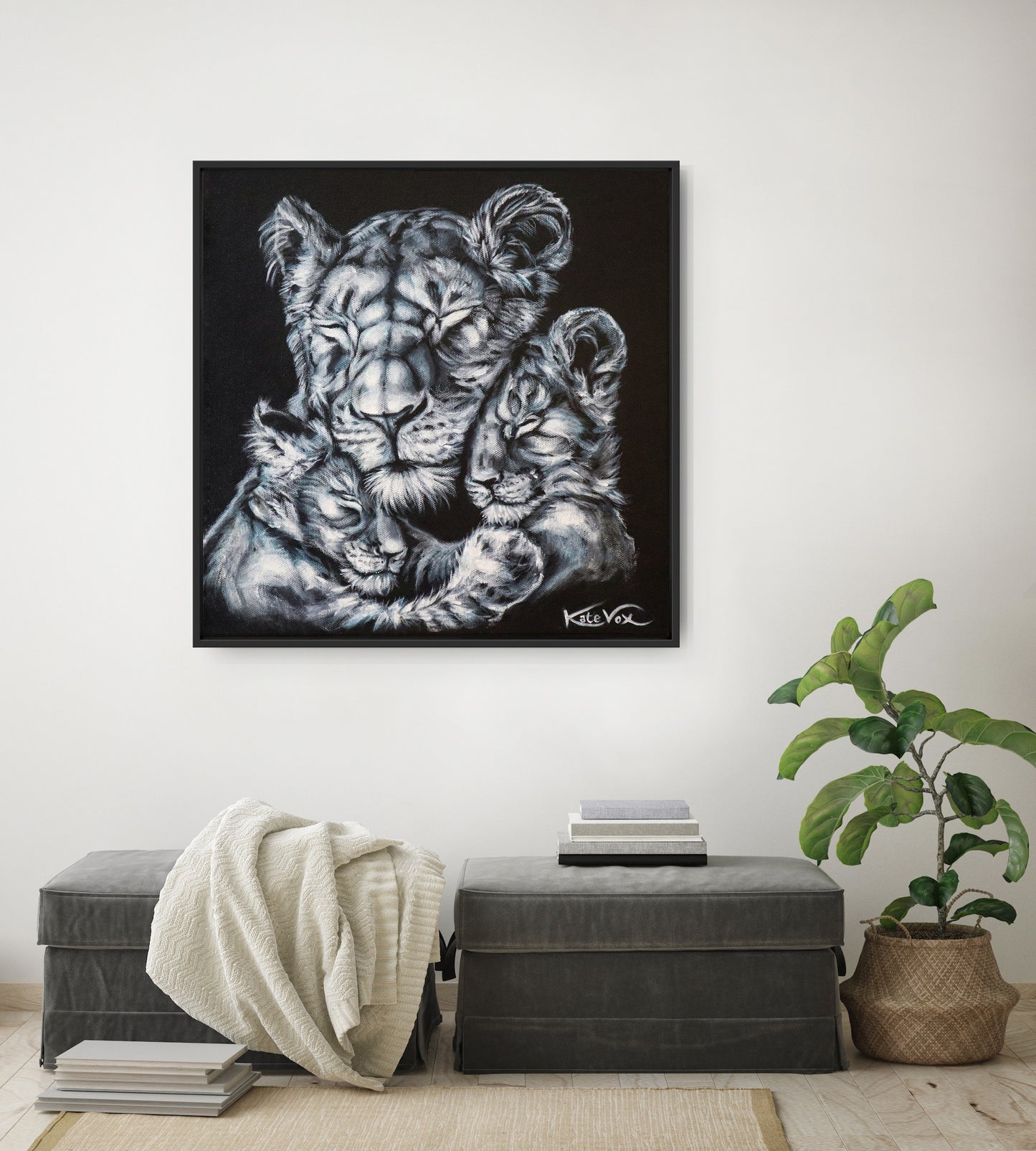'Mother' (Lion Love Series)       Canvas Print
