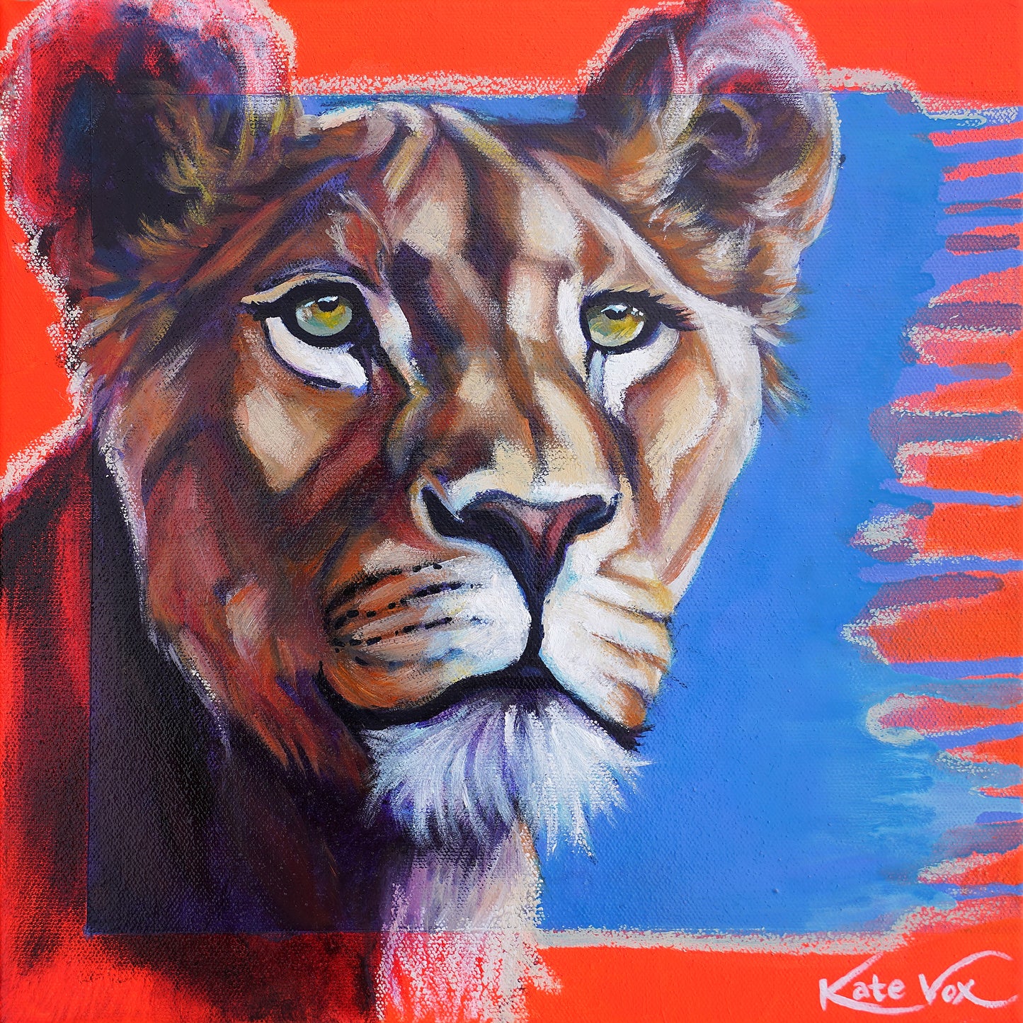 'Becoming Love' (Big Cat Reality Box Series) Original Artwork