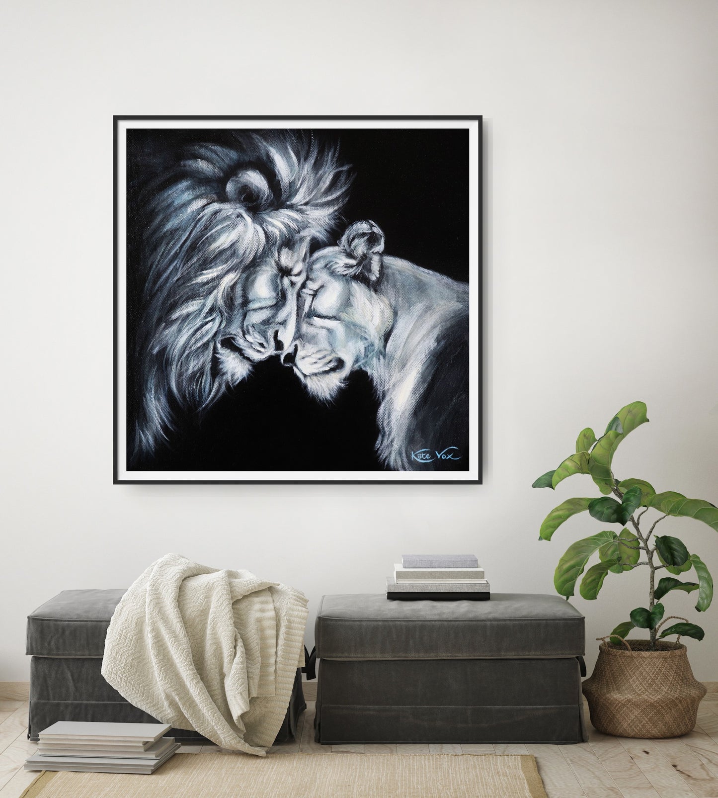 'Together' (Lion Love Series)          Fine Art Print