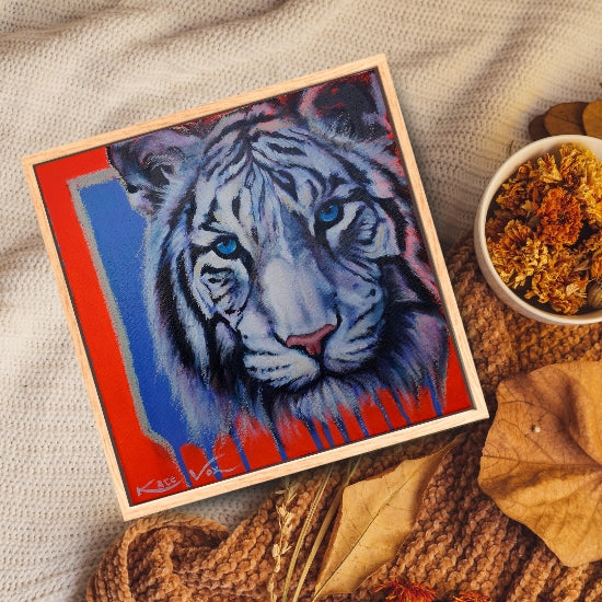 'Know Your Worth' (Big Cat Reality Box Series) Original Artwork