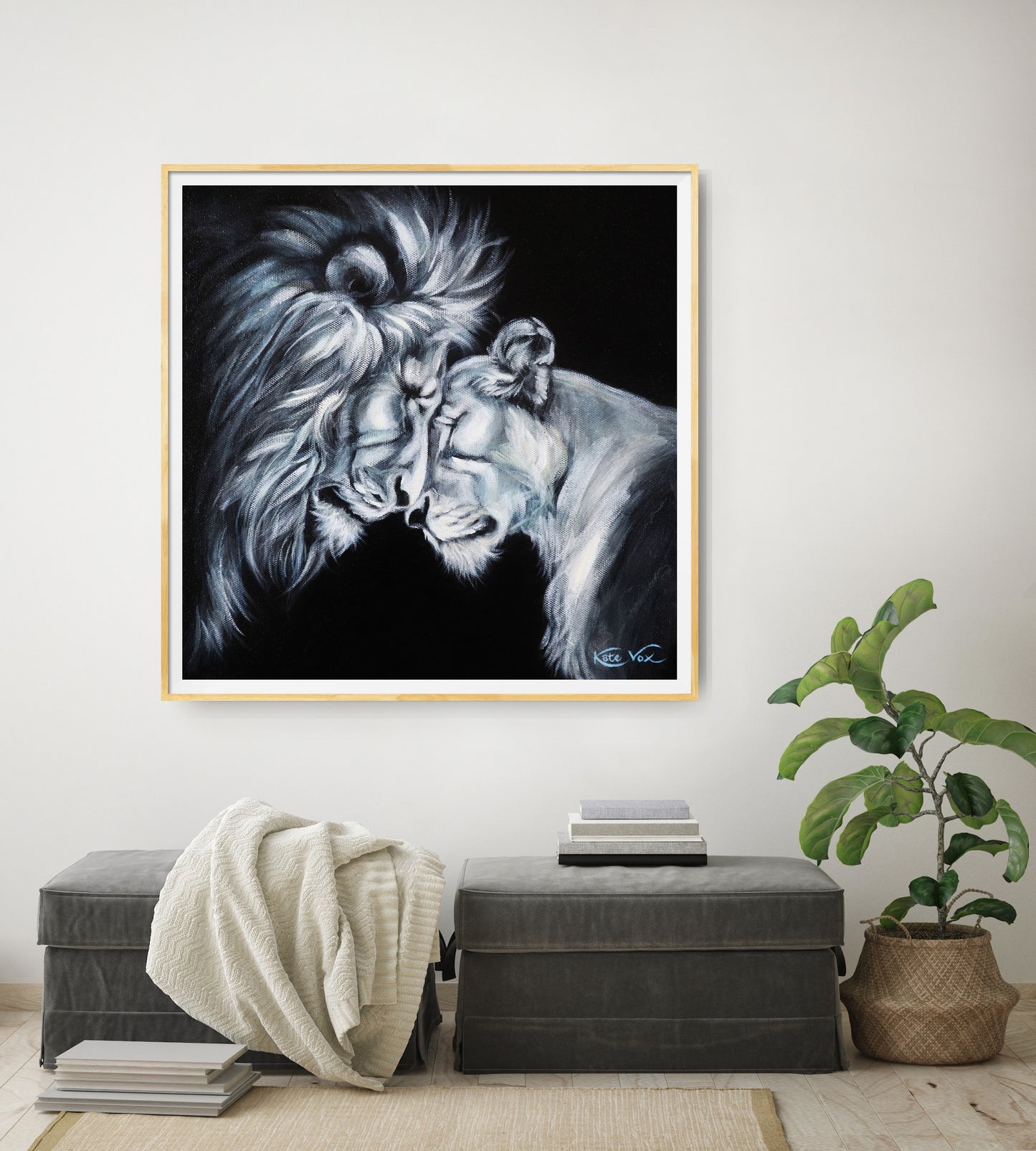 'Together' (Lion Love Series)          Fine Art Print