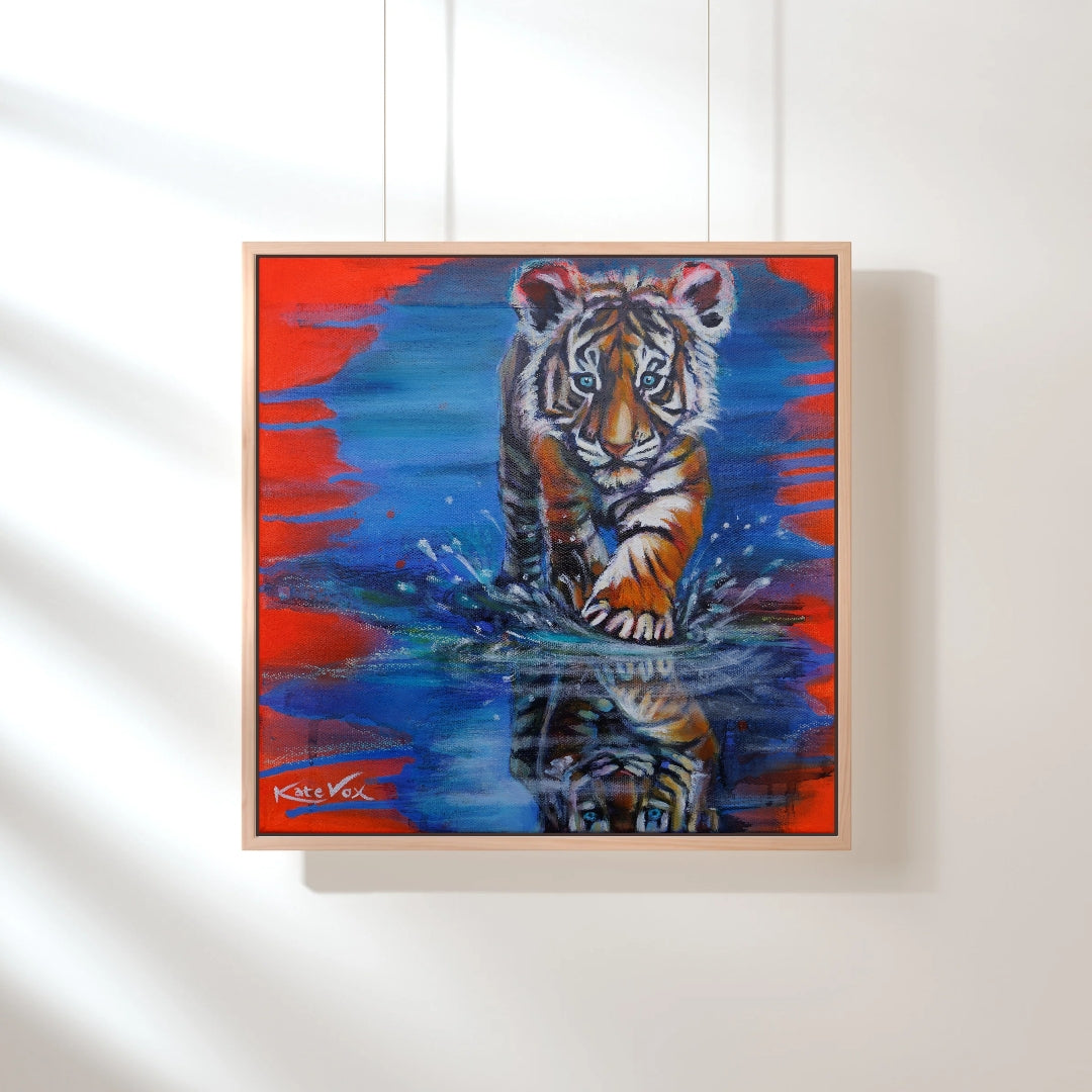 'Sensing Greatness' (Big Cat Reality Box Series) Canvas Print