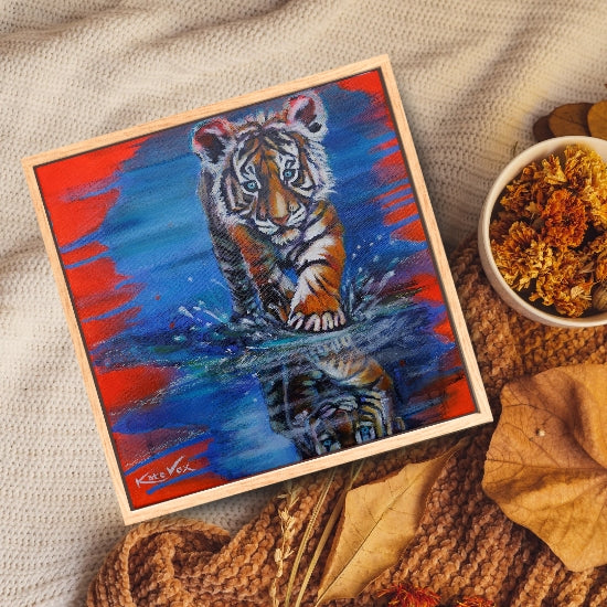 'Sensing Greatness' (Big Cat Reality Box Series) Canvas Print