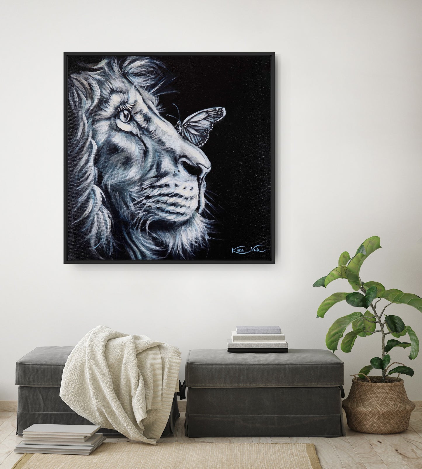 'We Are One' (Lion Love Series) Canvas Print