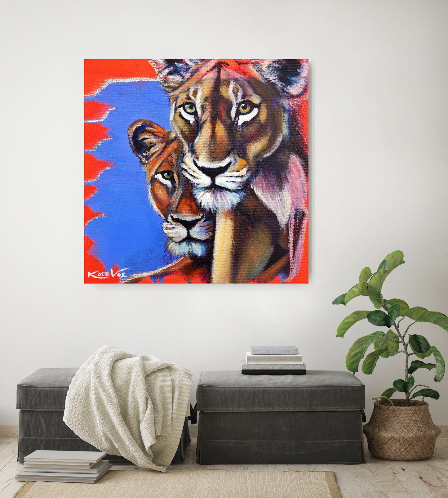 'Being Bold' (Big Cat Reality Box Series) Canvas Print