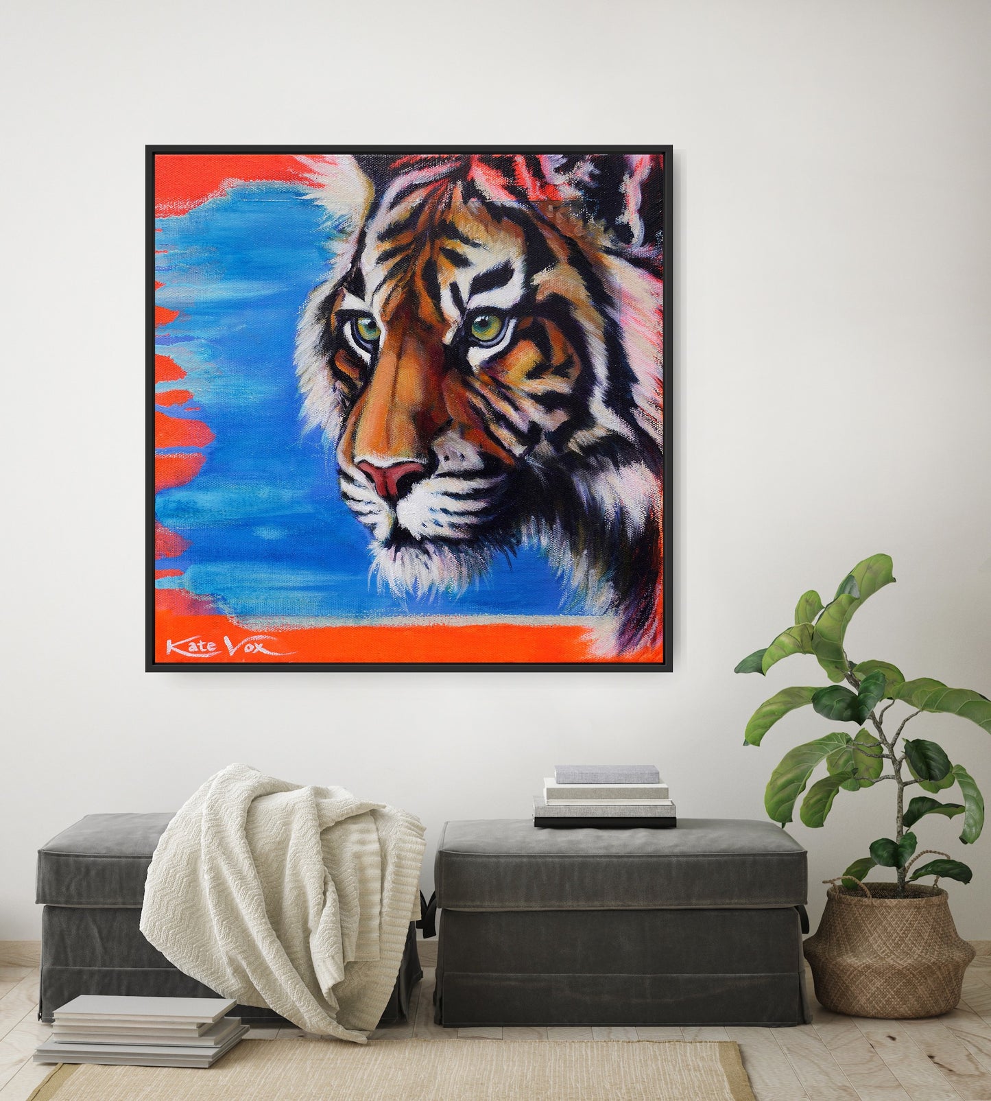 'Know What You Want' (Big Cat Reality Box Series) Canvas Print