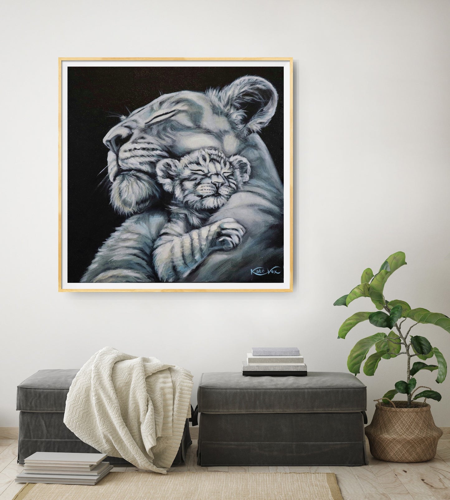 'Safe Space'(Lion Love Series)        Fine Art Print