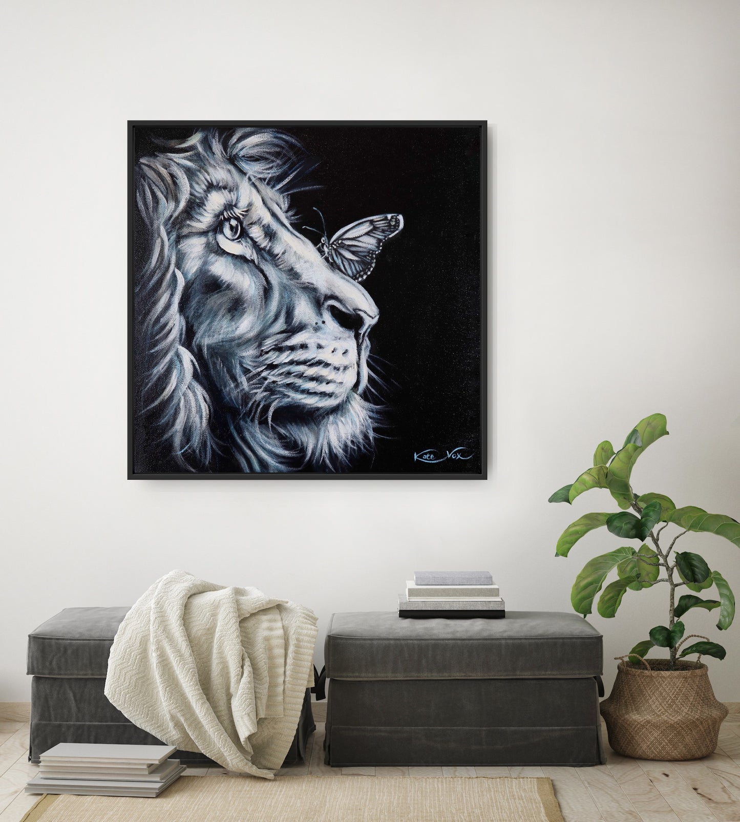 'We Are One' (Lion Love Series) Canvas Print