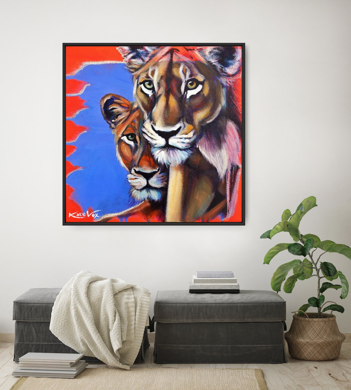'Being Bold' (Big Cat Reality Box Series) Canvas Print