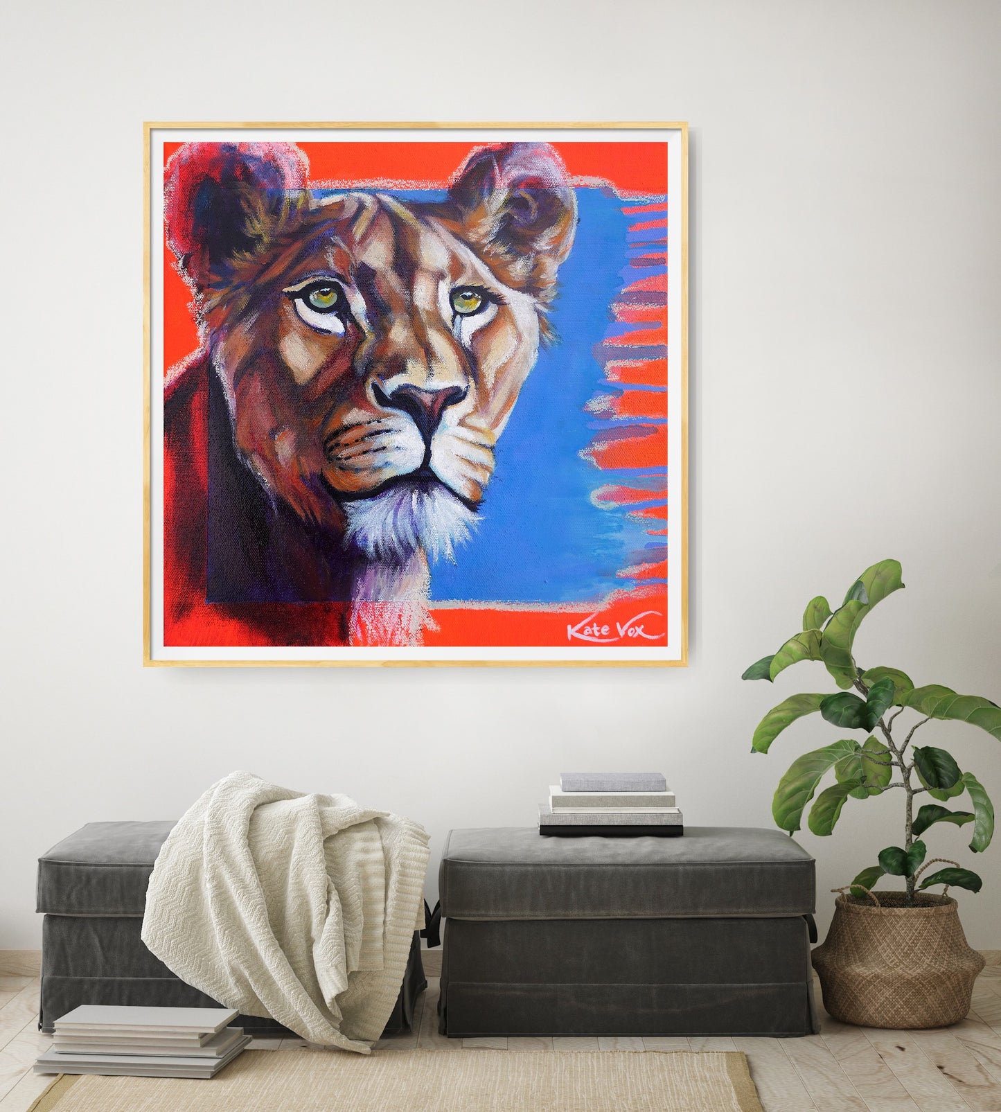'Becoming Love' (Big Cat Reality Box Series) Fine Art Print