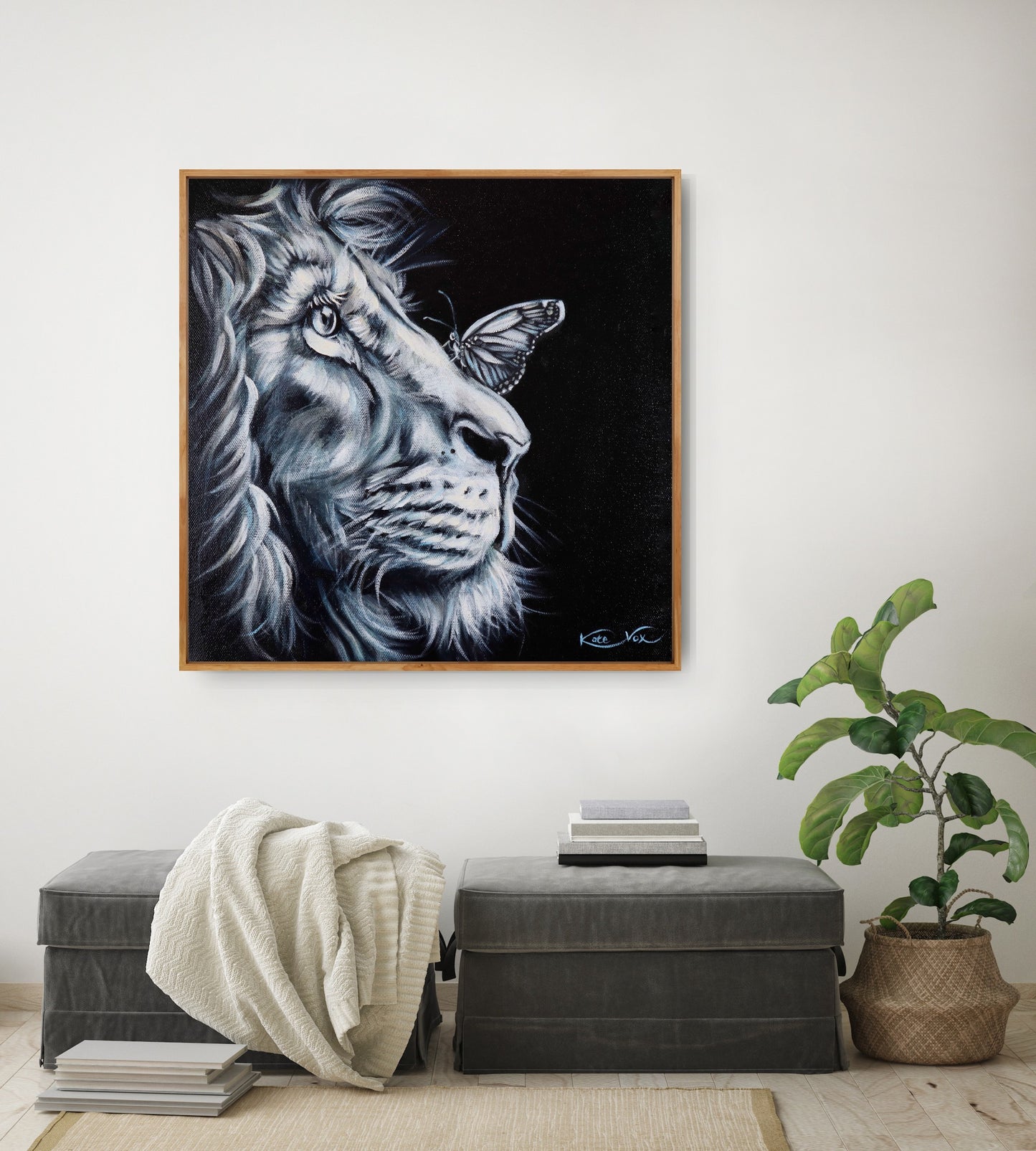 'We Are One' (Lion Love Series) Canvas Print