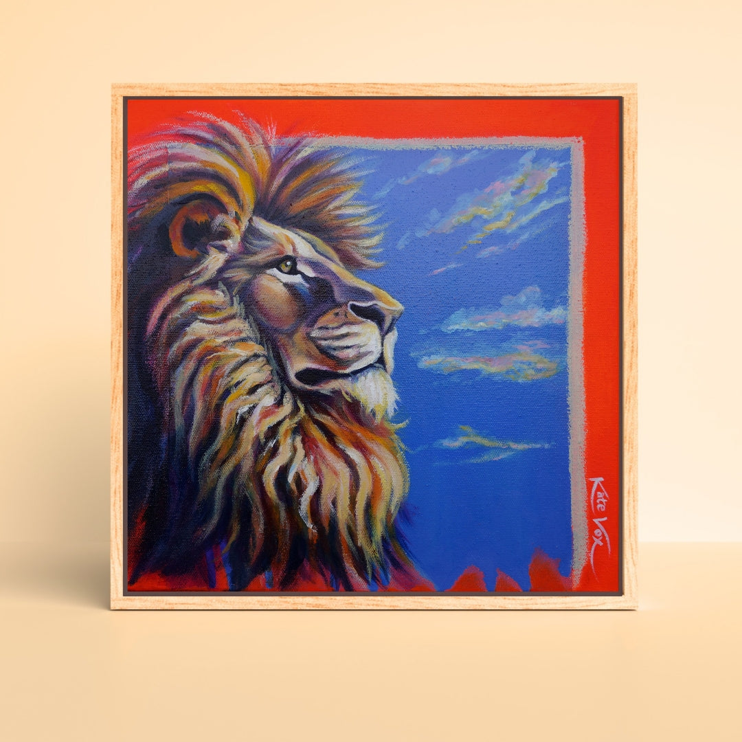 'Feeling Satisfied' (Big Cat Reality Box Series) Canvas Print