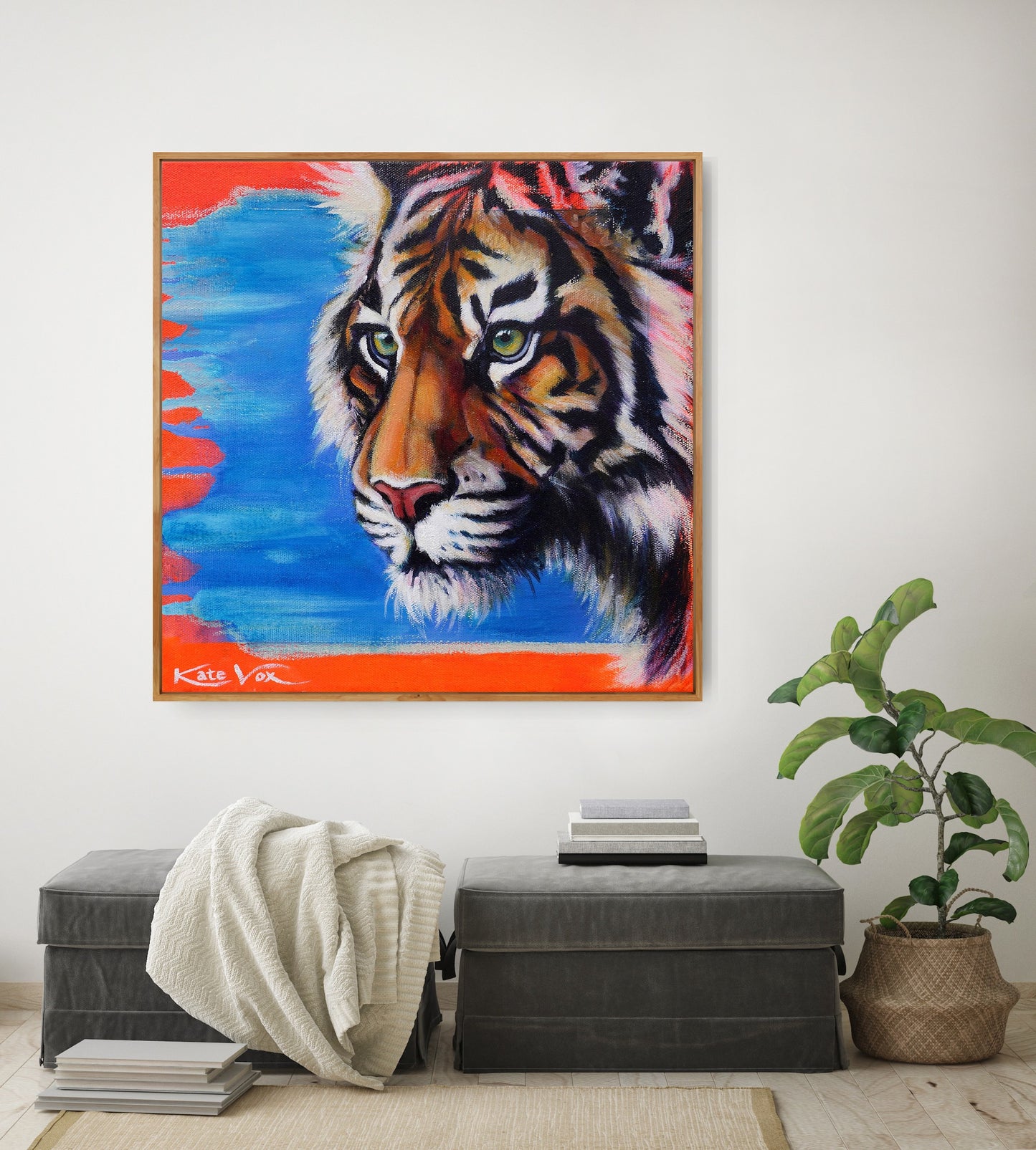 'Know What You Want' (Big Cat Reality Box Series) Canvas Print